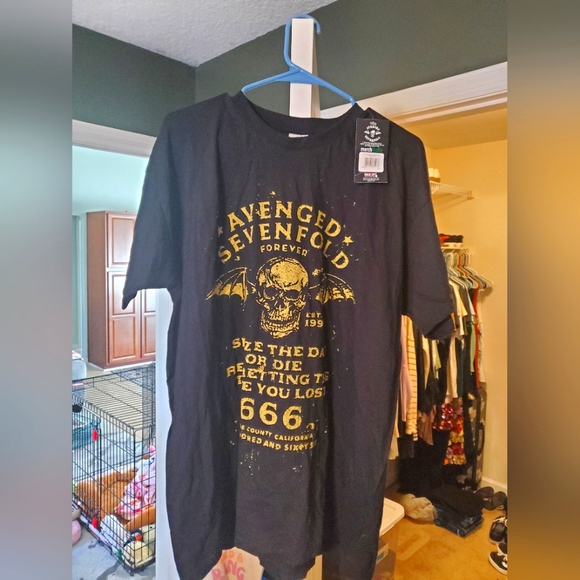 Merch Traffic Other - NWT Avenged Sevenfold Black Graphic T-Shirt